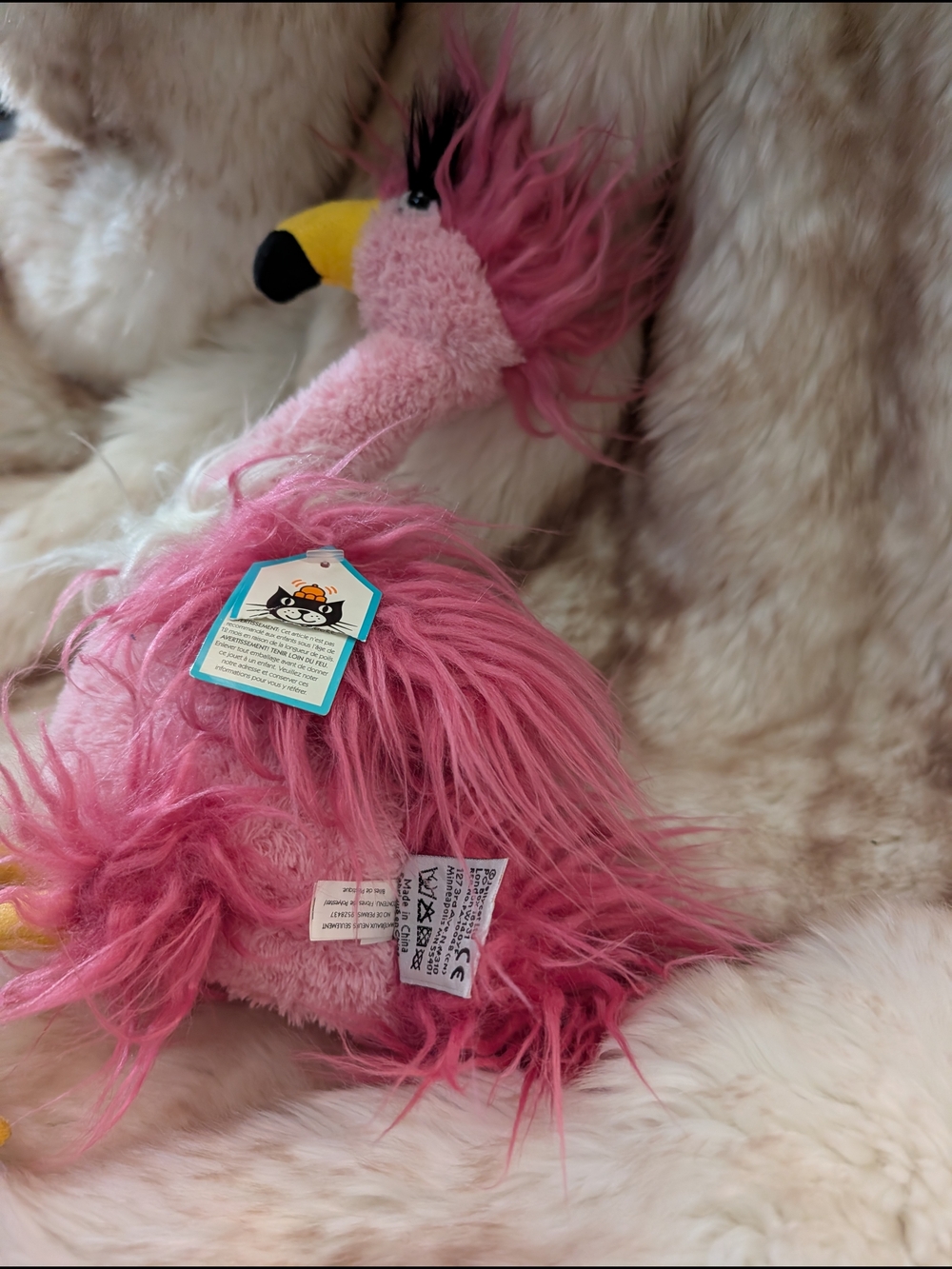 Jellycat Fenella Flamingo Fluffy Plush Toy - Picture 6 of 10